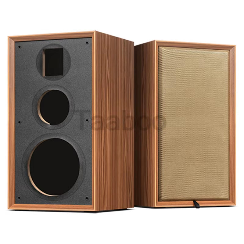 8-Inch Three-Way Labyrinth Speaker Enclosure for DIY Hi-Fi Audio Bookshelf Applications - Handmade Wooden Passive Speaker Box