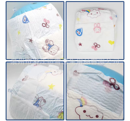 50Pcs/1Pack Diaper Newborn Infant Baby Cloth Diapers for Newborns Ultra-Thin Breathable Baby Panties Diapers Diaper Bag Fralda