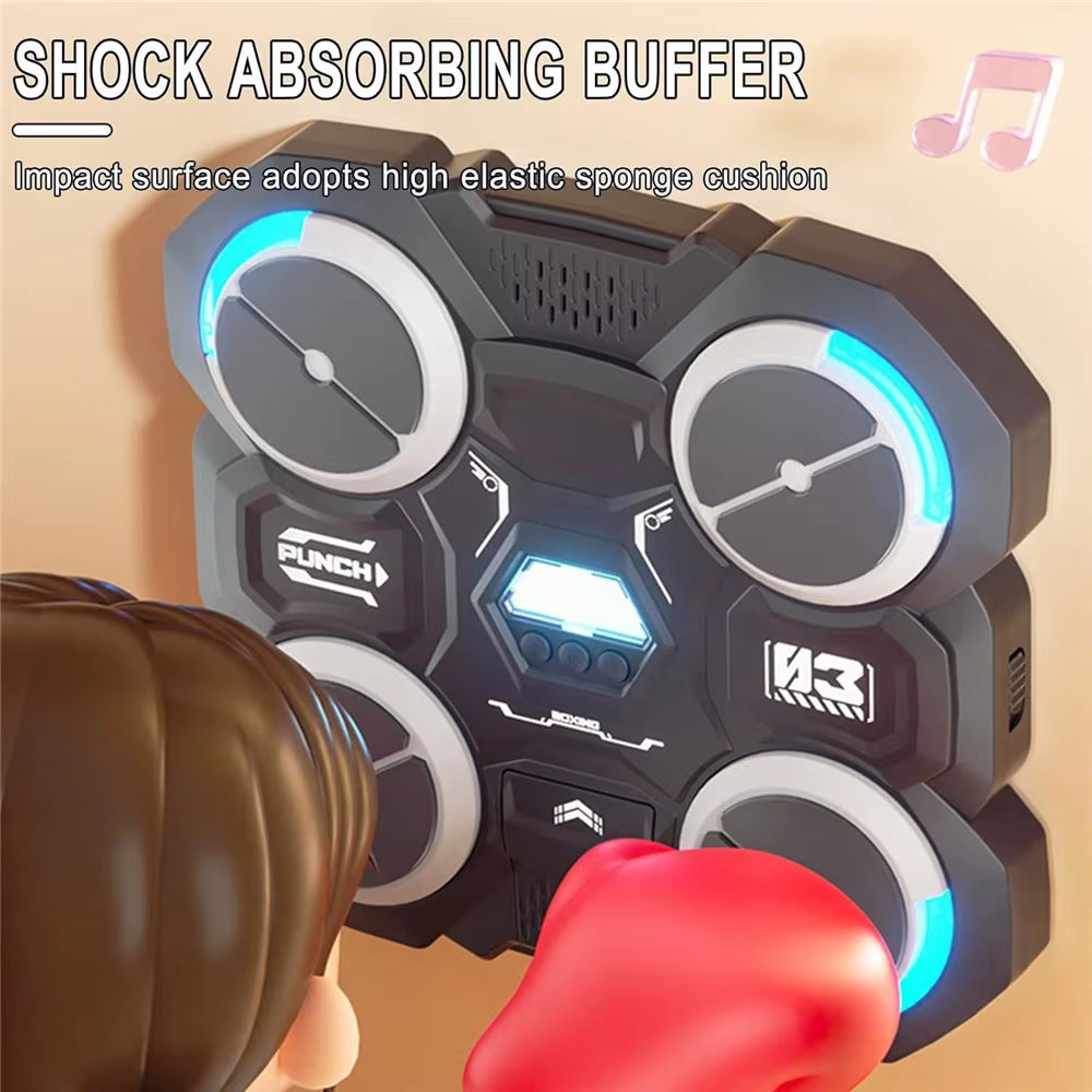 Bluetooth-Compatible Smart Music Boxing Machine for Children - Wall Mounted Design