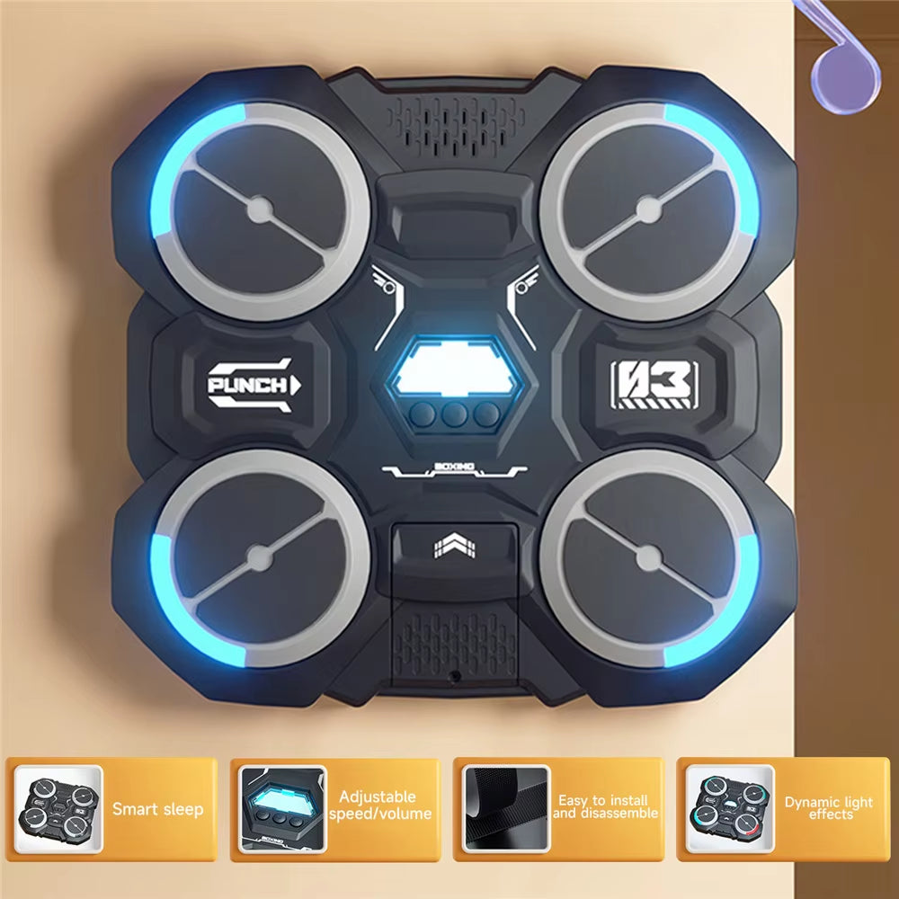 Bluetooth-Compatible Smart Music Boxing Machine for Children - Wall Mounted Design