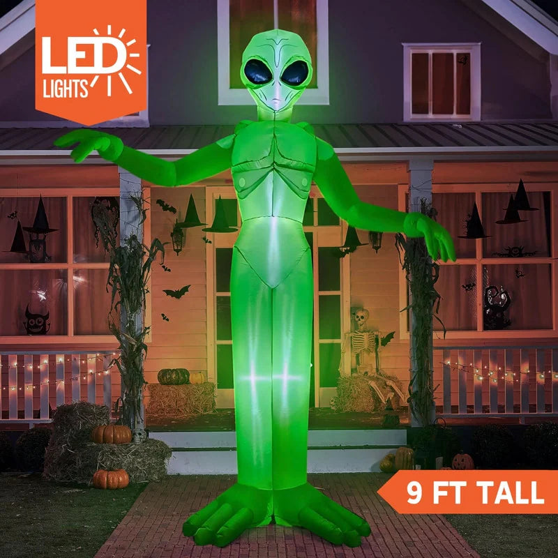 9 FT Halloween Inflatable Giant Alien