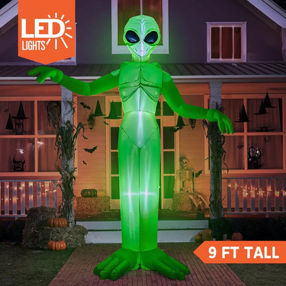 9 FT Halloween Inflatable Giant Alien