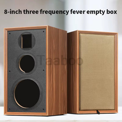 8-Inch Three-Way Labyrinth Speaker Enclosure for DIY Hi-Fi Audio Bookshelf Applications - Handmade Wooden Passive Speaker Box