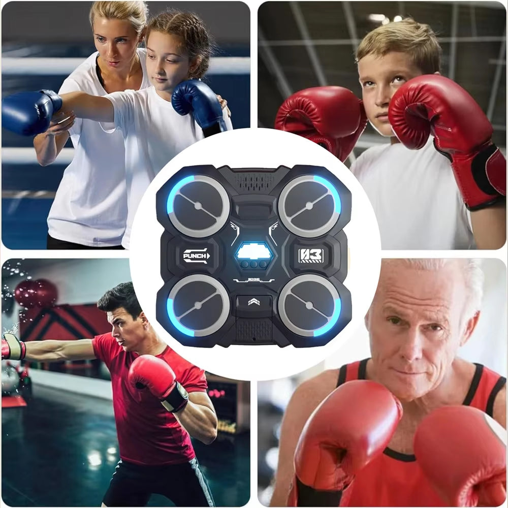 Bluetooth-Compatible Smart Music Boxing Machine for Children - Wall Mounted Design