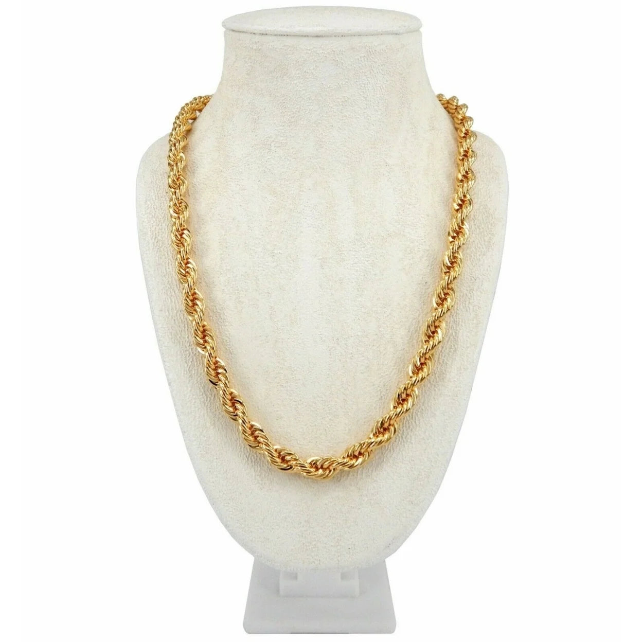 Mens 6Mm Italian Rope Chain Necklace 14K Gold Filled High Polish Finsh 20 to 30" Inch