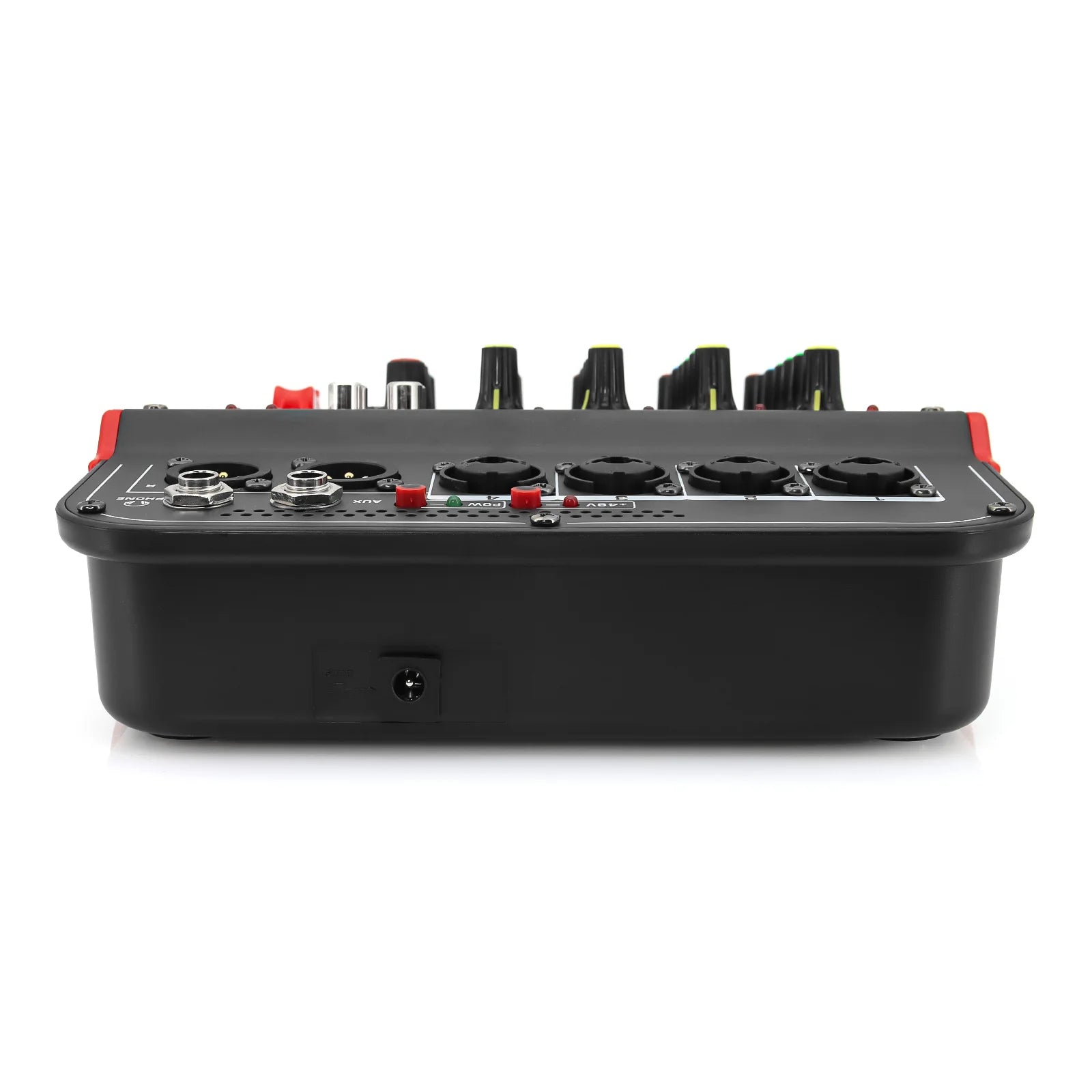 6-Channel Audio Mixer Outdoor Conference Audio USB Bluetooth-Compatible Reverb Audio Processor Sing Live with Sound Card Mixers