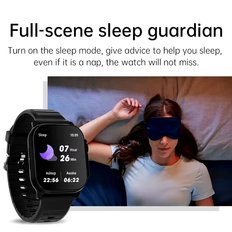 T900 Ultra Smartwatch with Bluetooth Calling, Message Notifications, Heart Rate Monitoring, and Sports Features for Android and iOS - Unisex Design