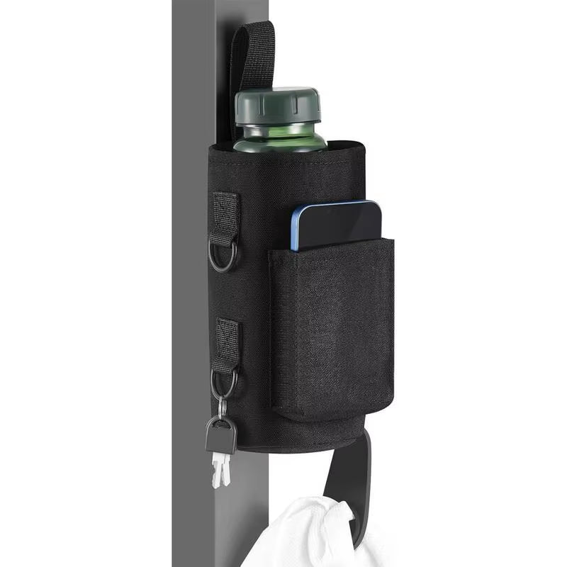 Magnetic Gym Water Bottle Carrier - Portable Non-Slip Sling Bag for Gym Accessories