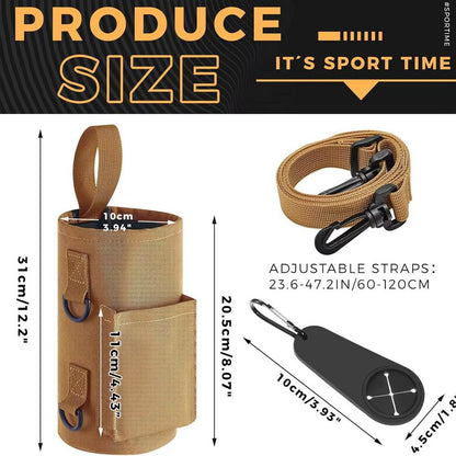 Magnetic Gym Water Bottle Carrier - Portable Non-Slip Sling Bag for Gym Accessories