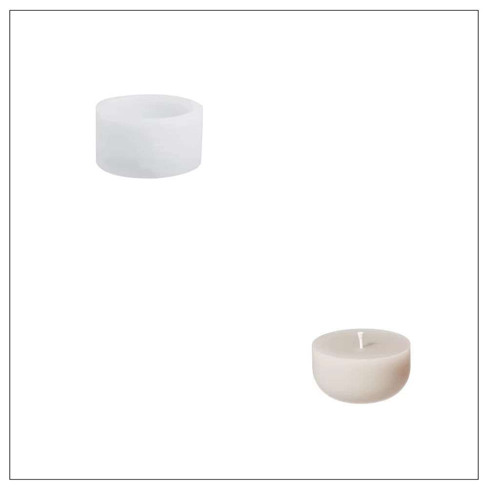 Twinkle Bauble Candle Jar Concrete Jesmonite Silicone Mold 4 Oz Candle Refill Mold Christmas Home Decoration